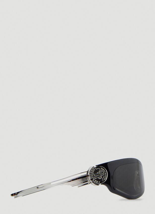 商品Moncler|Swipe 1 Oval Sunglasses in Black,价格¥2553,第5张图片详细描述