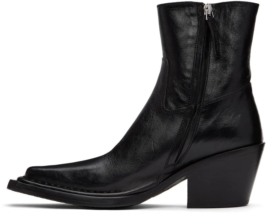 商品Acne Studios|Black Leather Ankle Boots,价格¥2717,第3张图片详细描述