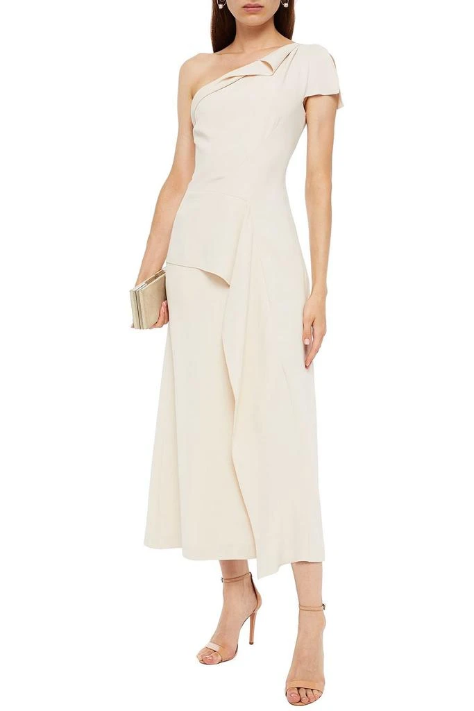 商品ROLAND MOURET|Tanum one-shoulder draped crepe midi dress,价格¥4911,第4张图片详细描述
