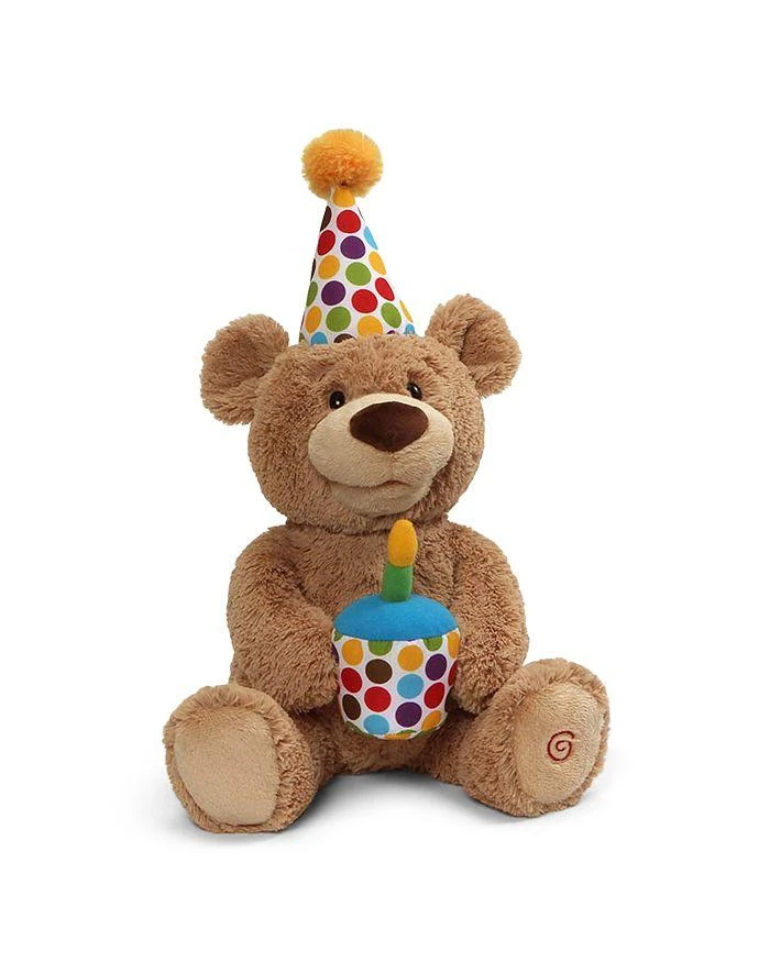 商品GUND|Happy Birthday Animated Bear Singing Light Up Plush Stuffed Animal, 10"- Ages 3+,价格¥341,第3张图片详细描述