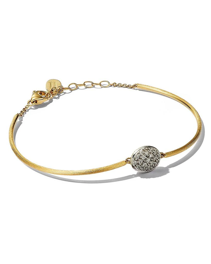 商品Marco Bicego|18K Two Tone Gold Siviglia Pavé Diamond Bangle Bracelet - 150th Anniversary Exclusive,价格¥16895,第1张图片
