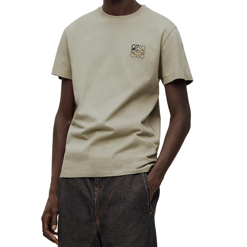 商品Loewe|【预售3-7天】罗意威 23年新款 男士鼠尾草色棉质T恤H526Y22X75-4380,价格¥2840,第6张图片详细描述