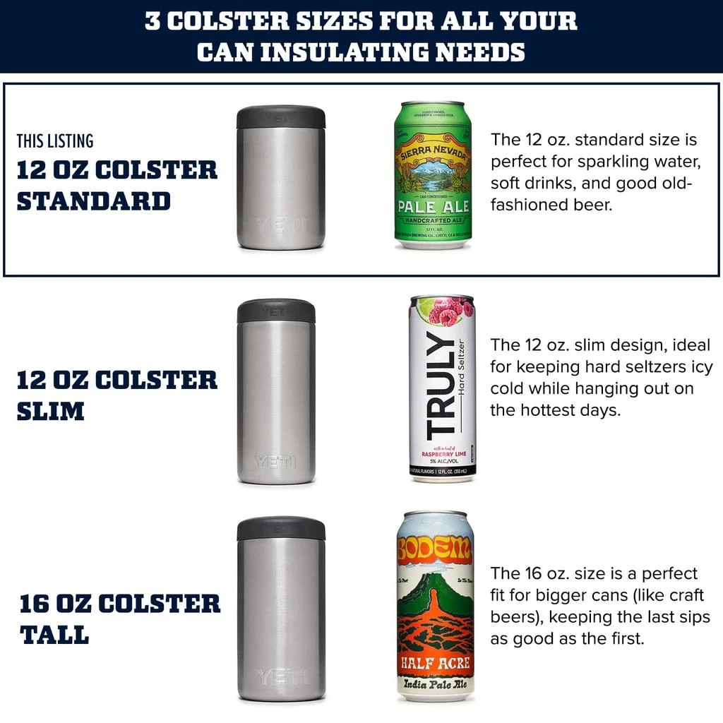 商品YETI|YETI Rambler 12 oz. Colster Can Insulator for Standard Size Cans, Highlands Olive,价格¥184-¥919,第2张图片详细描述