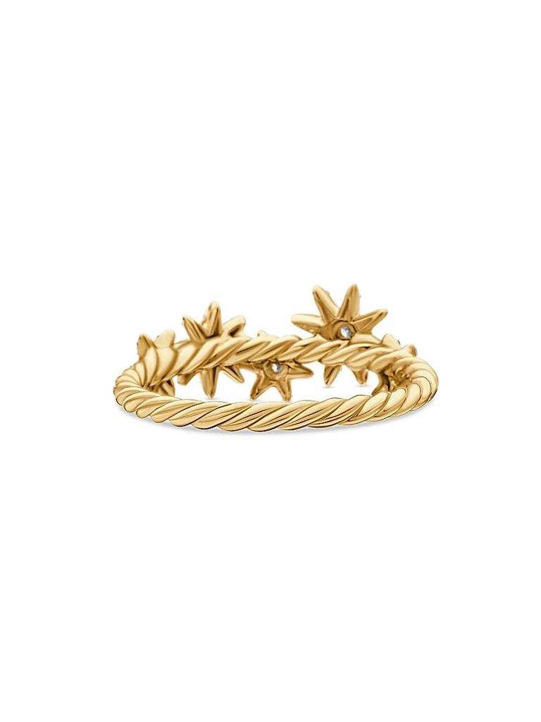 Starburst Cluster Band Ring in 18K Yellow Gold 商品