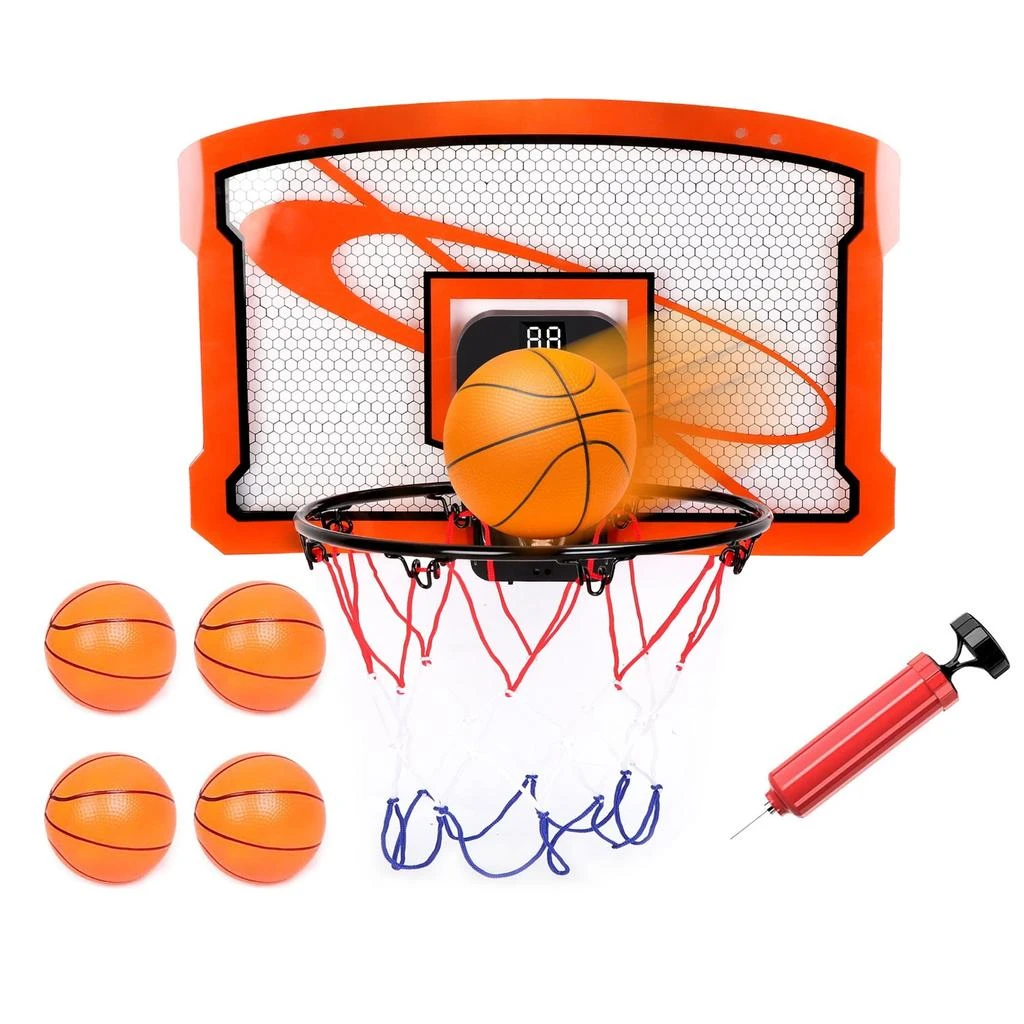 商品Global Bazaar|Mini Basketball Hoop Set with 4 Balls,价格¥501,第1张图片