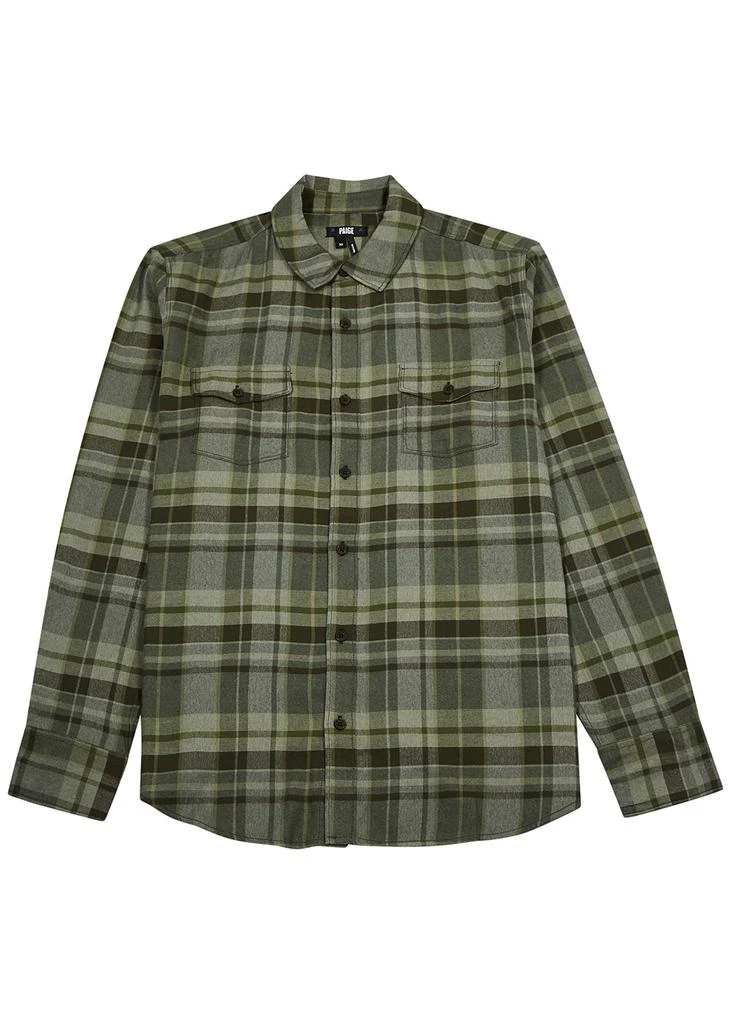 商品Paige|Everett green checked flannel shirt,价格¥1193,第1张图片