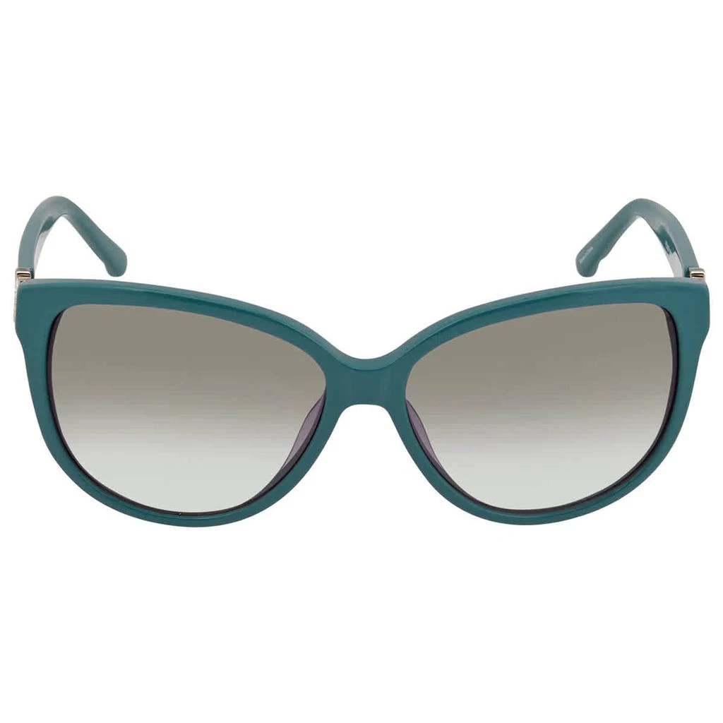 商品Swarovski|Swarovski Gradient Green Cat Eye Ladies Sunglasses SK0120 87P 56,价格¥288,第2张图片详细描述