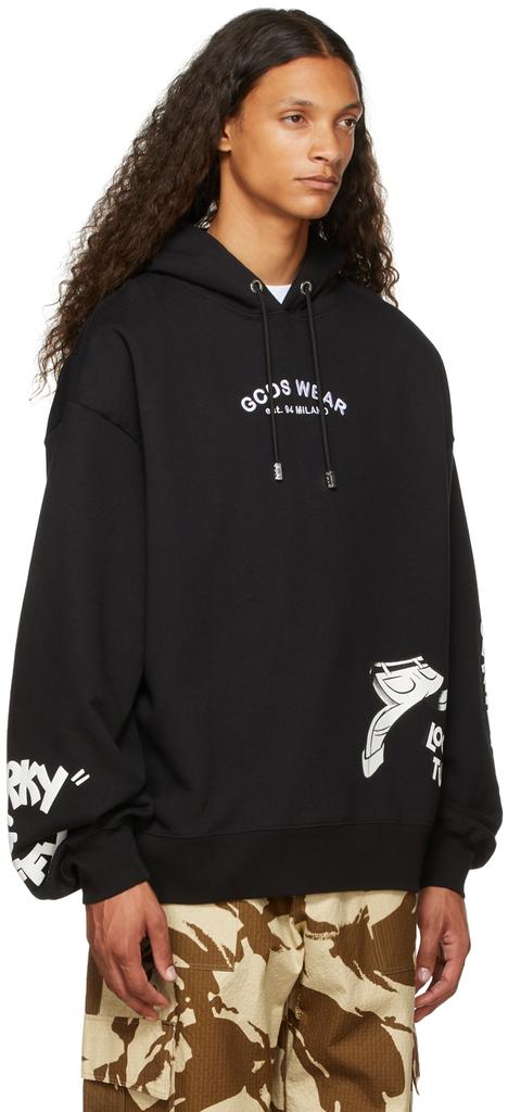 Black Looney Tunes Edition Fleece Hoodie商品第2张图片规格展示