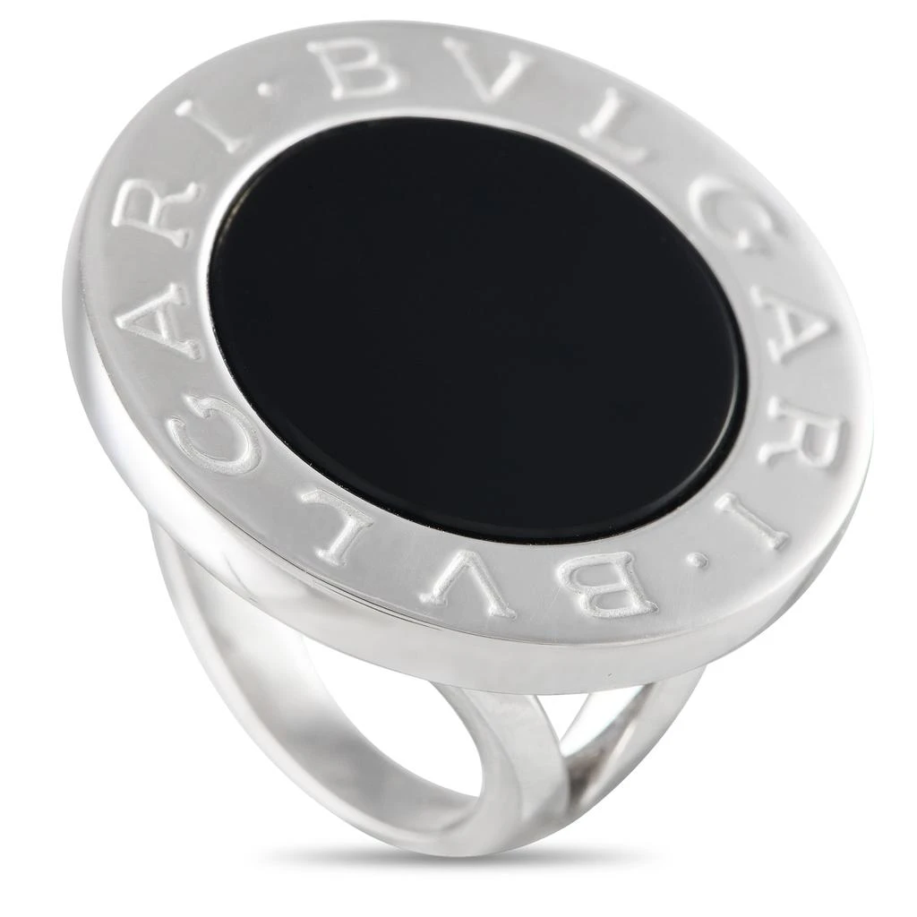 商品[二手商品] BVLGARI|Bvlgari 18K White Gold Onyx Ring,价格¥12683,第1张图片