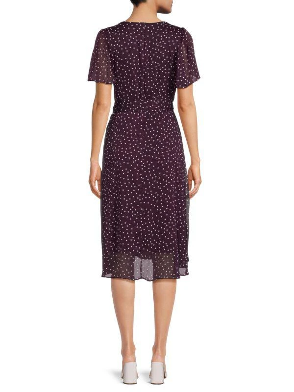 商品DKNY|Polka Dot Faux Wrap Dress,价格¥304,第2张图片详细描述