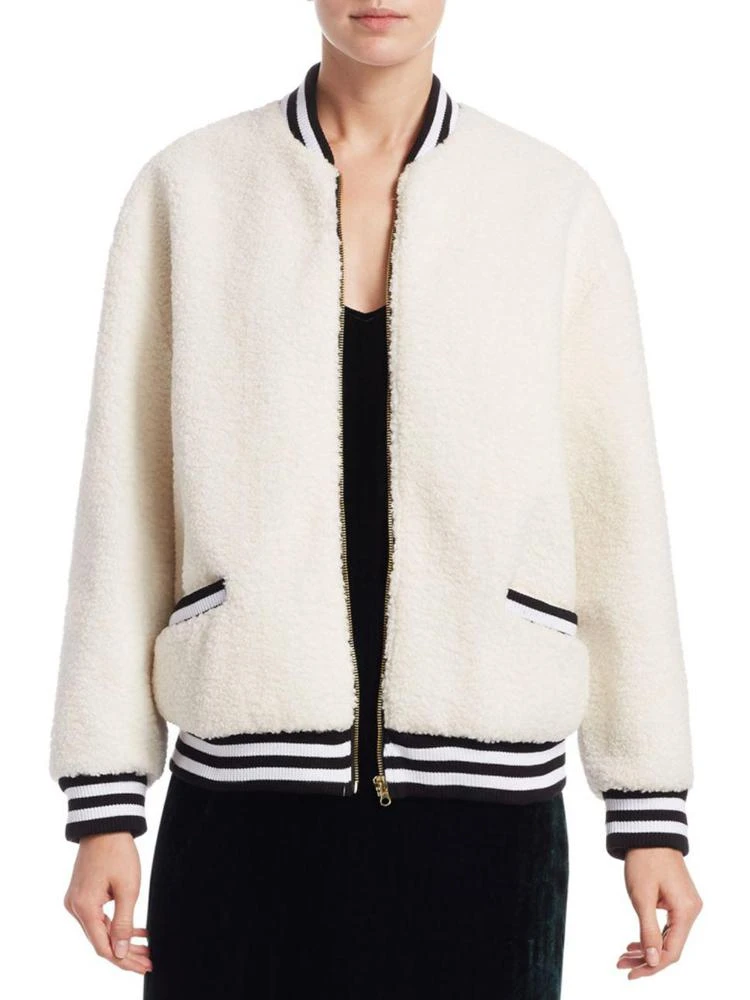 商品Scripted|Faux Shearling Varsity Jacket,价格¥844,第1张图片