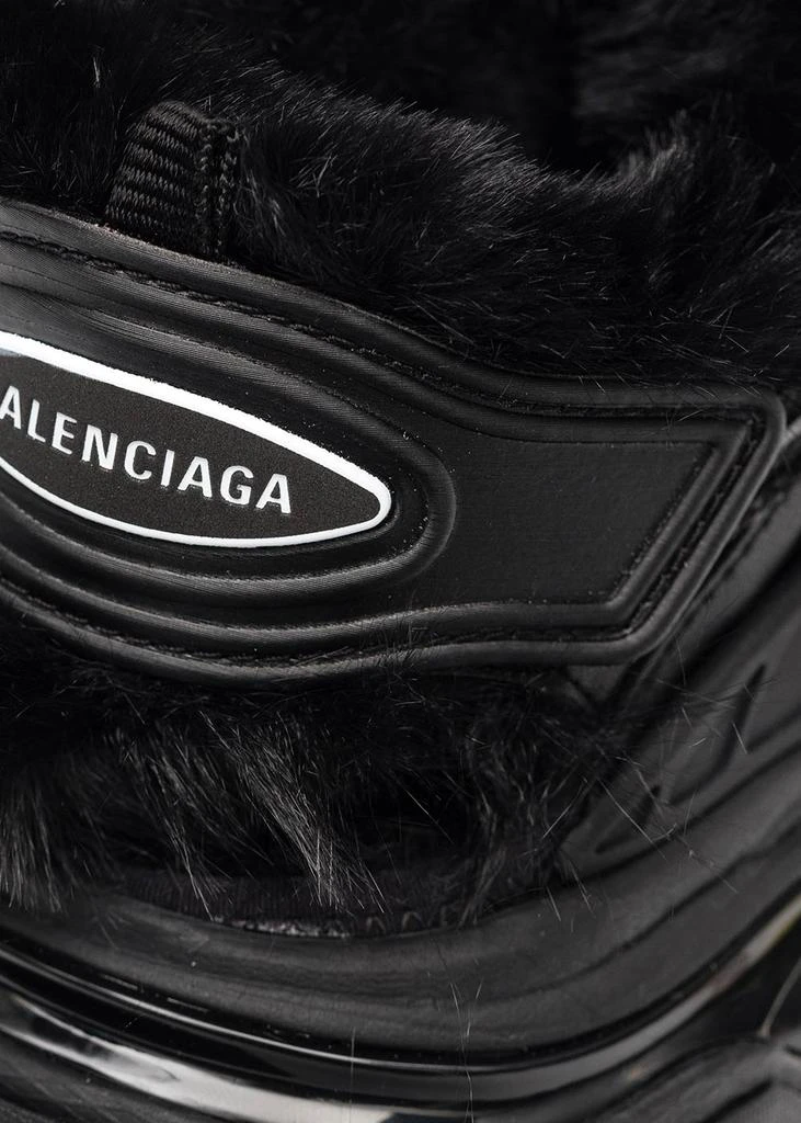 Balenciaga Black Faux-Fur Track Sandals 商品