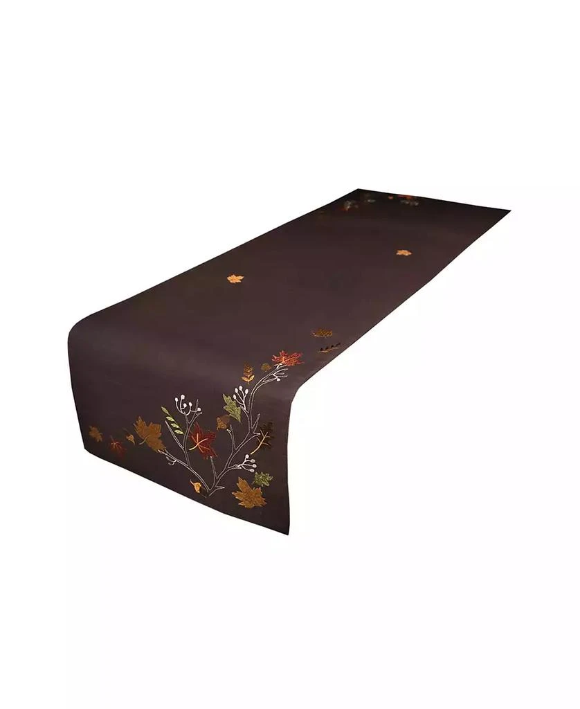 商品Xia Home Fashions|Autumn Branches Embroidered Fall Table Runner, 70" x 16",价格¥307,第1张图片