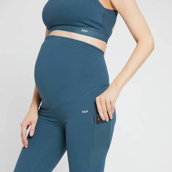 商品Myprotein|MP Women's Power Maternity Leggings - Dust Blue,价格¥333,第5张图片详细描述