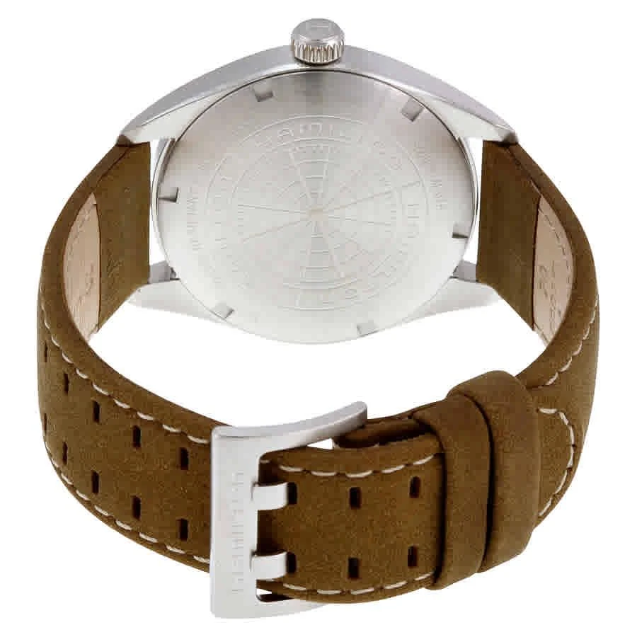 商品Hamilton|Khaki Black Dial Tan Suede Men's Watch H68551833,价格¥2844,第3张图片详细描述