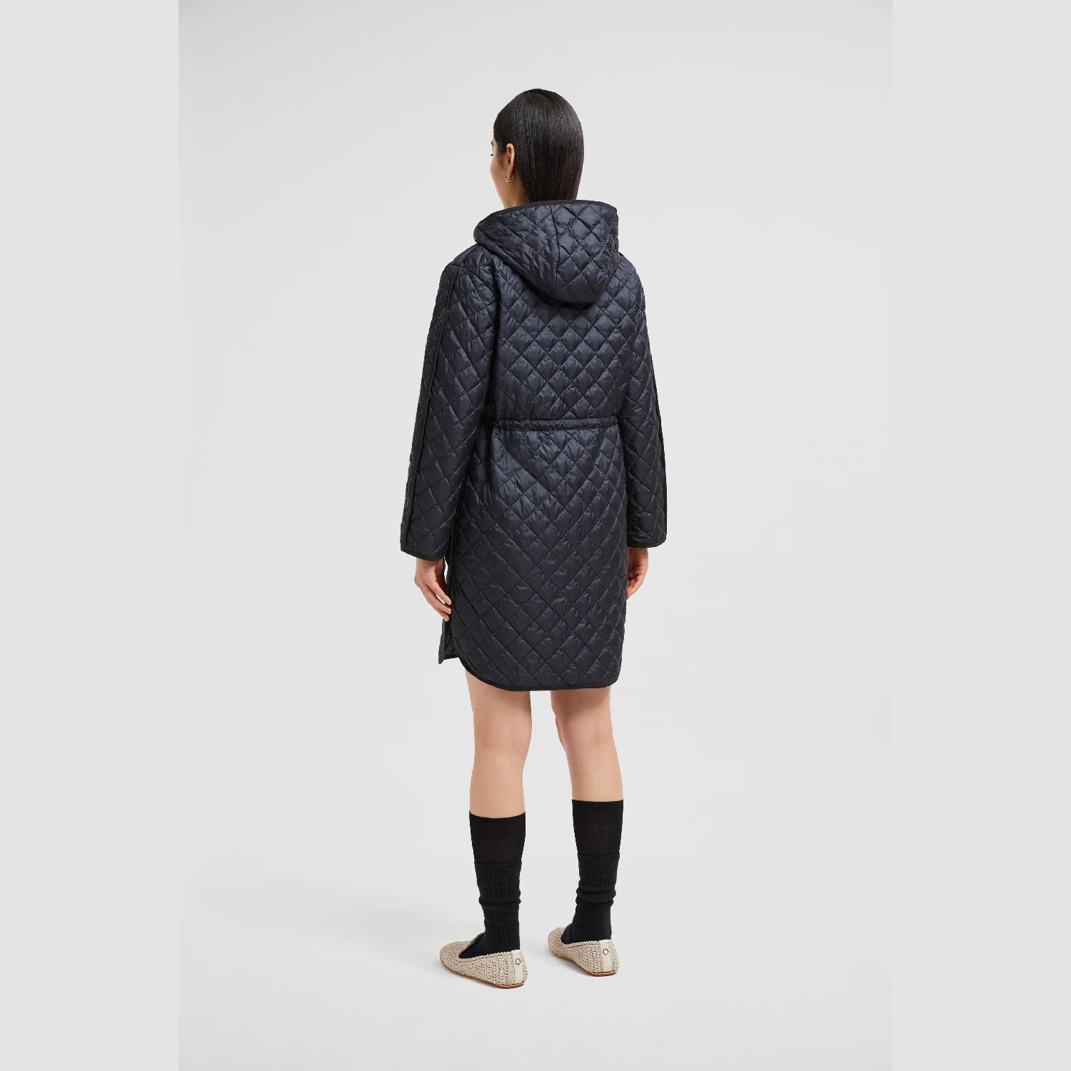 【预售】 MONCLER 盟可睐 25秋冬 女士 羽绒服 Etelan Hooded Diamond-Quilted Long Down Jacket K10931C0000454AQE779  商品
