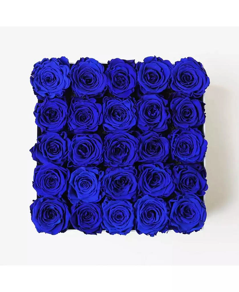 商品Infinity Roses|Square Box of 25 Blue Real Roses Preserved to Last Over A Year, Extra Large,价格¥2056,第2张图片详细描述