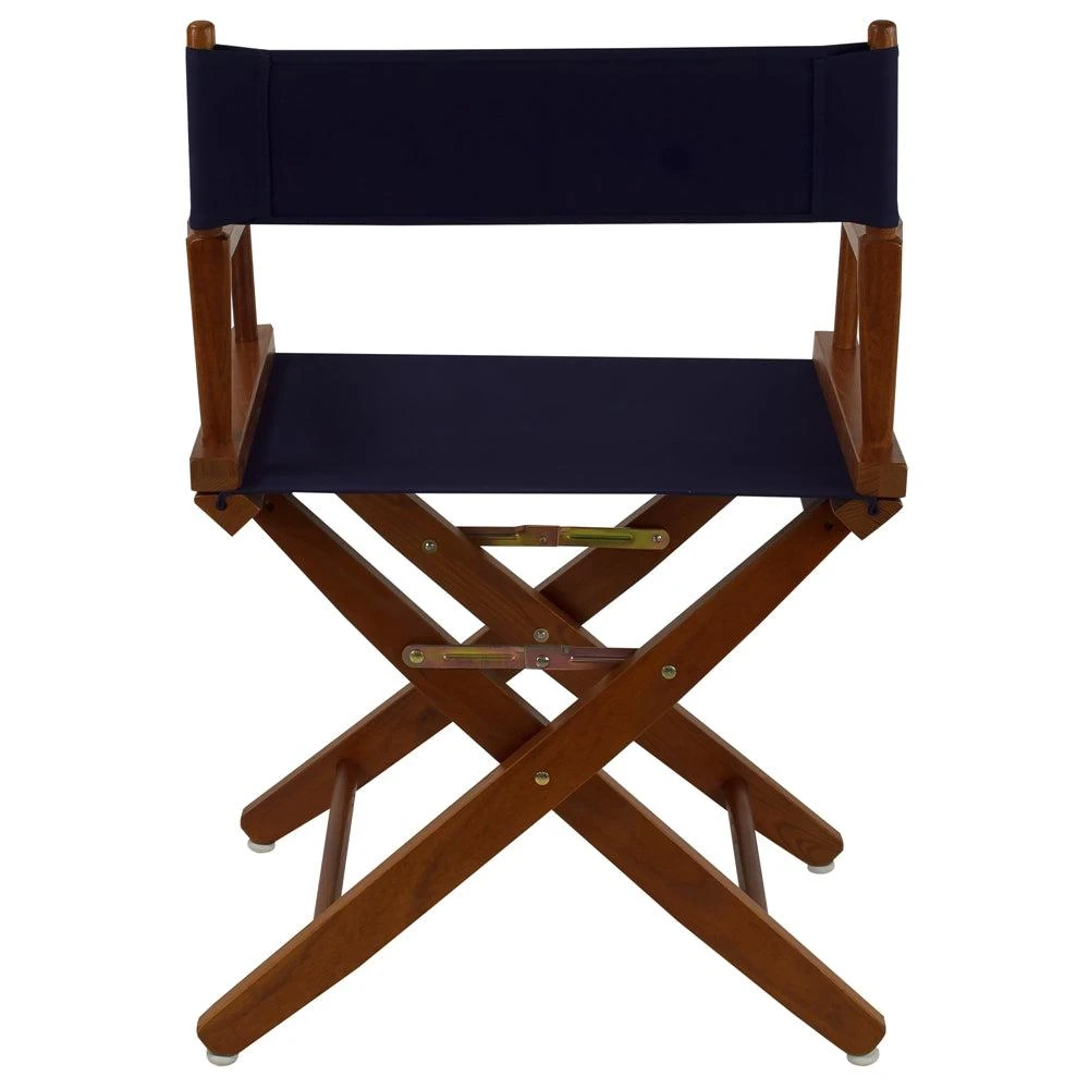 商品American Trails|Extra-Wide Premium 18"  Directors Chair Mission Oak Frame W/Navy Color Cover,价格¥917,第3张图片详细描述