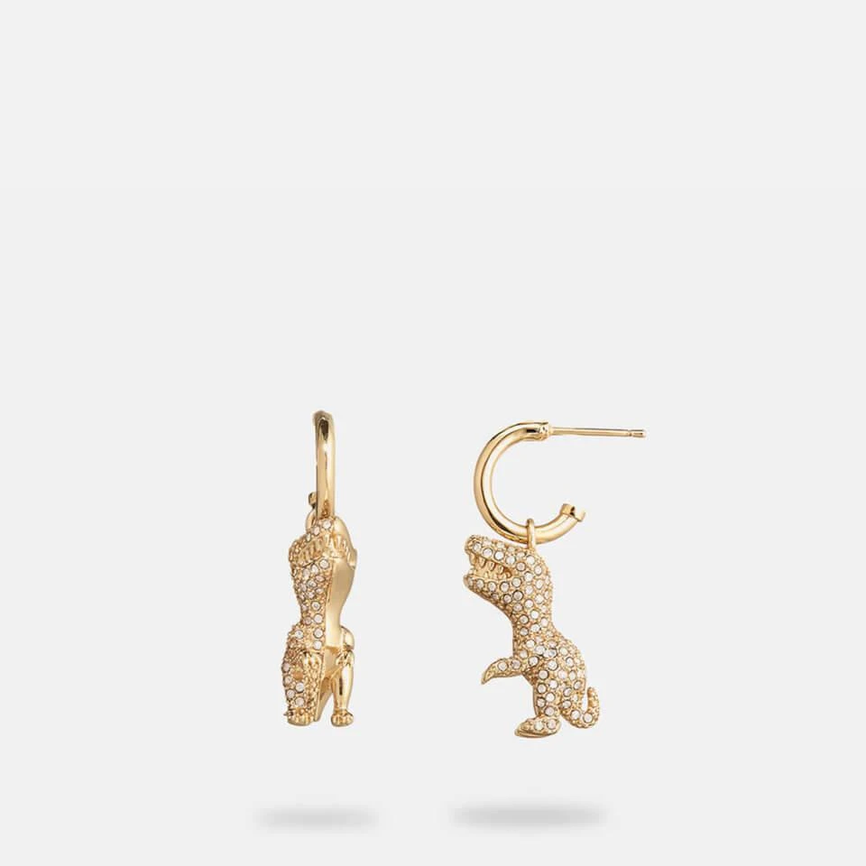 商品Coach|Coach Rexy Crystal and Gold-Tone Earrings,价格¥457,第3张图片详细描述