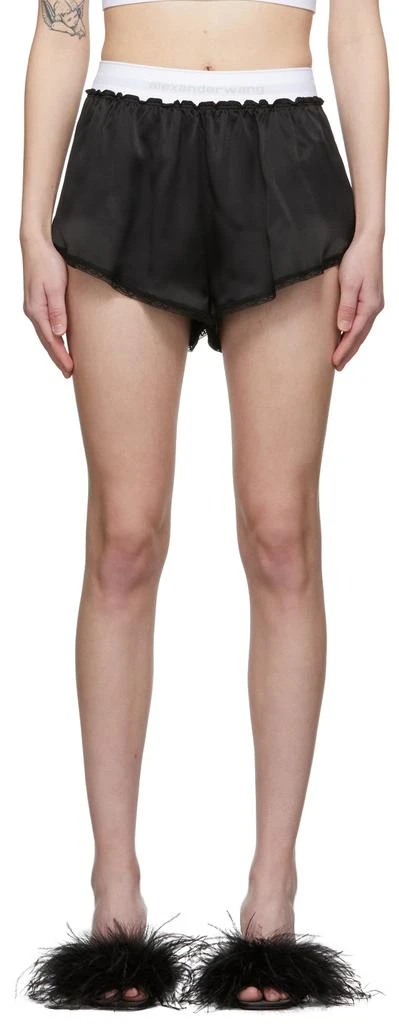 商品Alexander Wang|Black Negligee Shorts,价格¥519,第1张图片