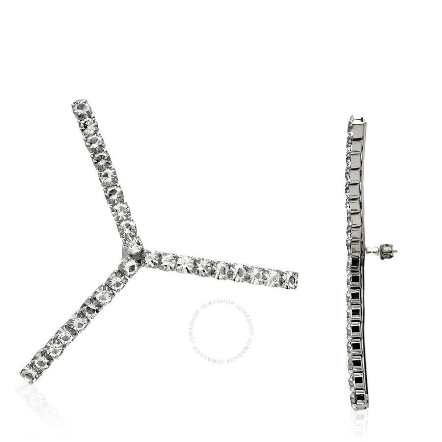 商品Y/Project|Silver Rhinestone Y Embellished Earrings,价格¥515,第1张图片
