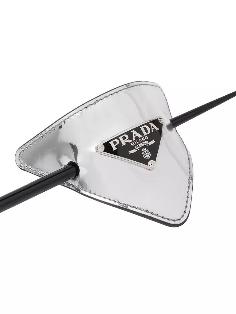 商品Prada|Brushed Leather Hair Clasp With Stick,价格¥3875,第3张图片详细描述