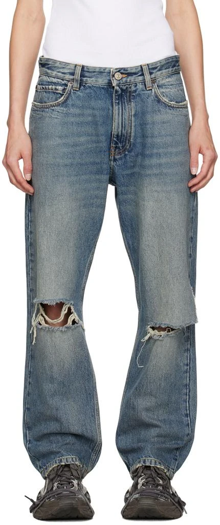商品Balenciaga|Blue Cinch Jeans,价格¥9984,第1张图片