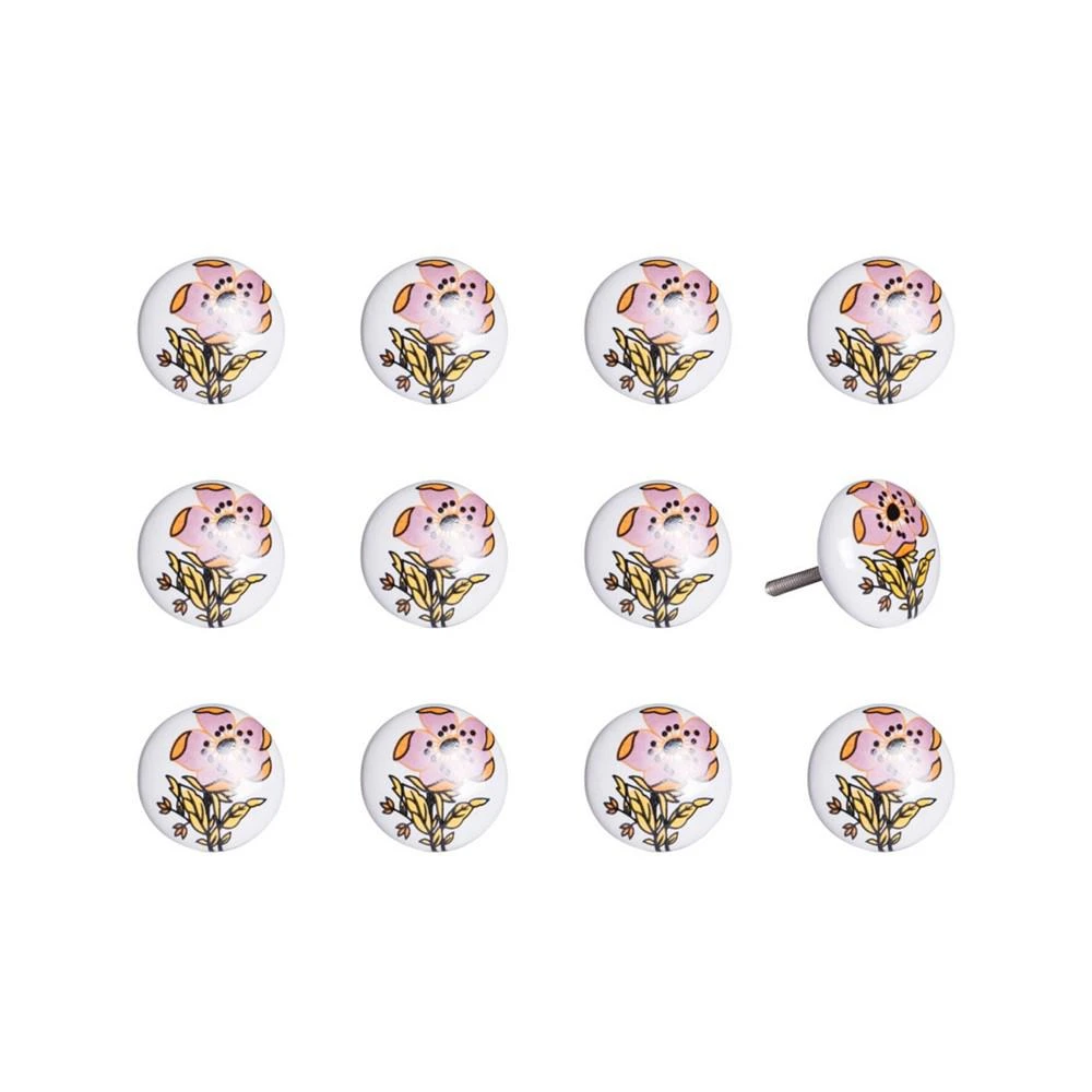 商品KNOB-IT|Handpainted Ceramic Knob Set of 12,价格¥471,第1张图片