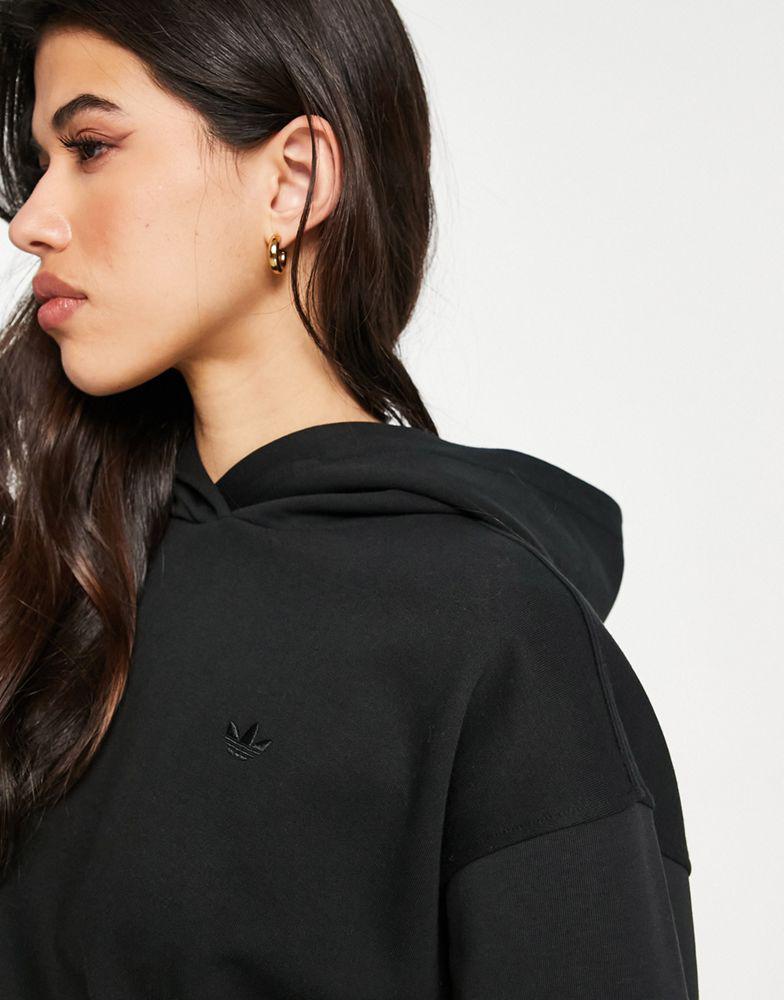 adidas Originals premium essentials hoodie in black商品第3张图片规格展示