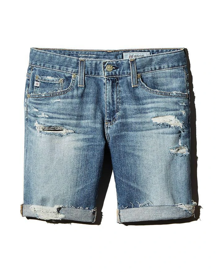 商品AG|Nikki Denim Shorts in 16 Years Indigo Deluge Destructed,价格¥499,第3张图片详细描述