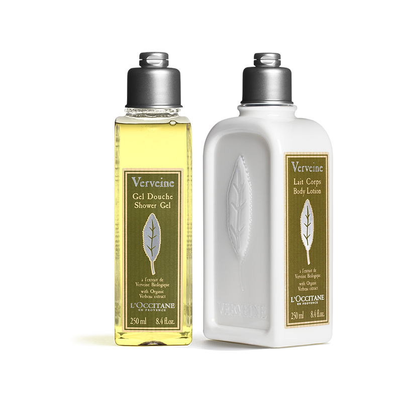 L'occitane欧舒丹清新马鞭草洗护滋润套装 沐浴露250ml+身体乳250ml商品第6张图片规格展示