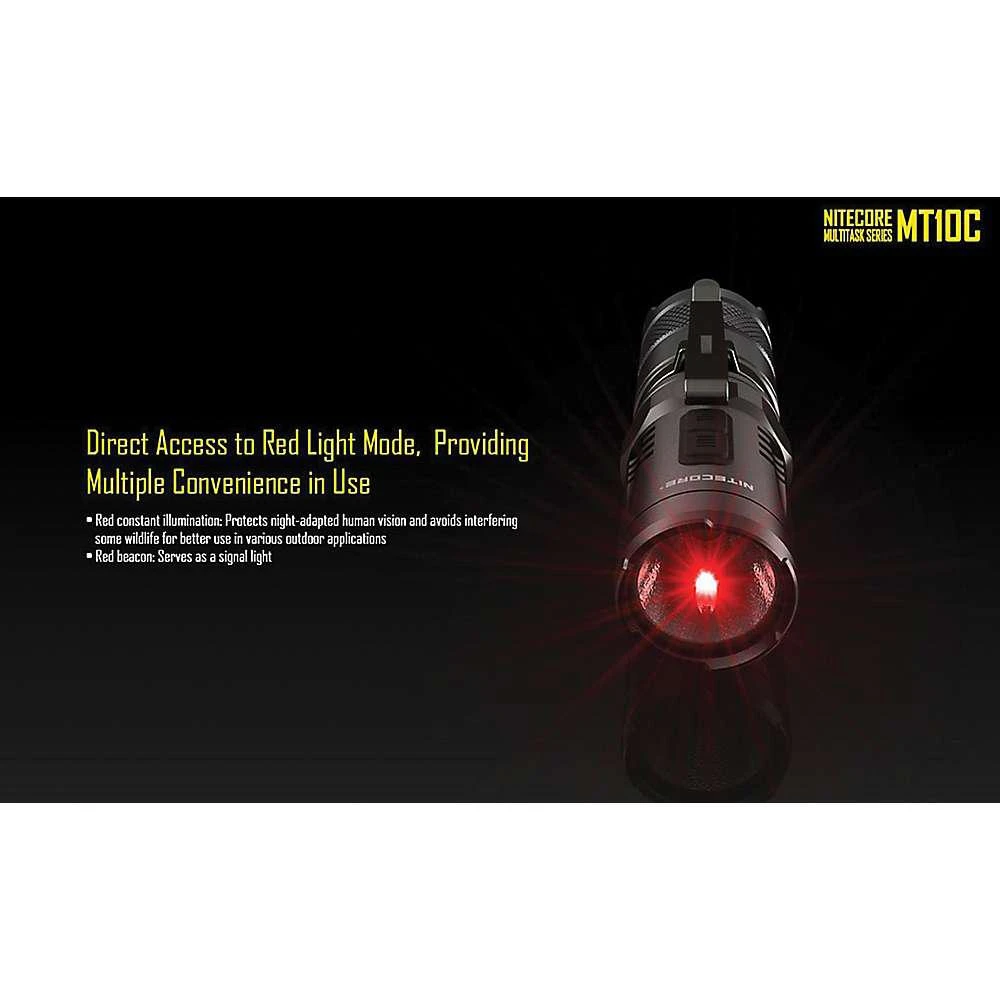 商品NITECORE|NITECORE MT10C 920 Lumen EDC Flashlight with Red Light,价格¥330,第2张图片详细描述