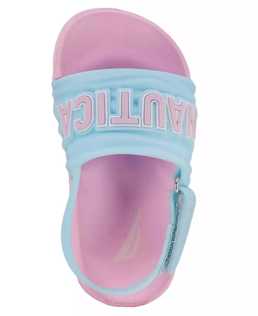 商品Nautica|Toddler and Little Girls Loch Toddler Pool Slip On Slides,价格¥115,第4张图片详细描述