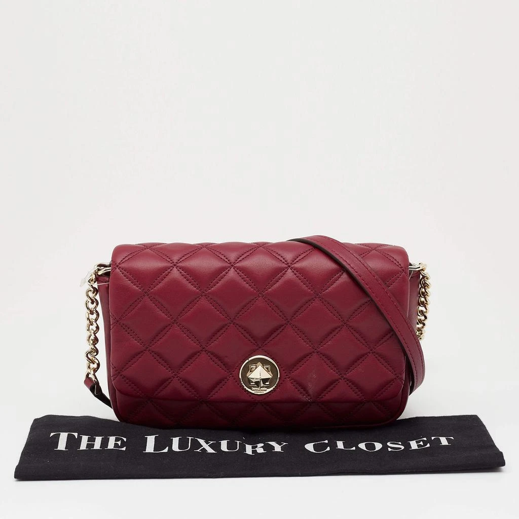 Kate Spade Burgundy Quilted Leather Natalia Crossbody Bag 商品