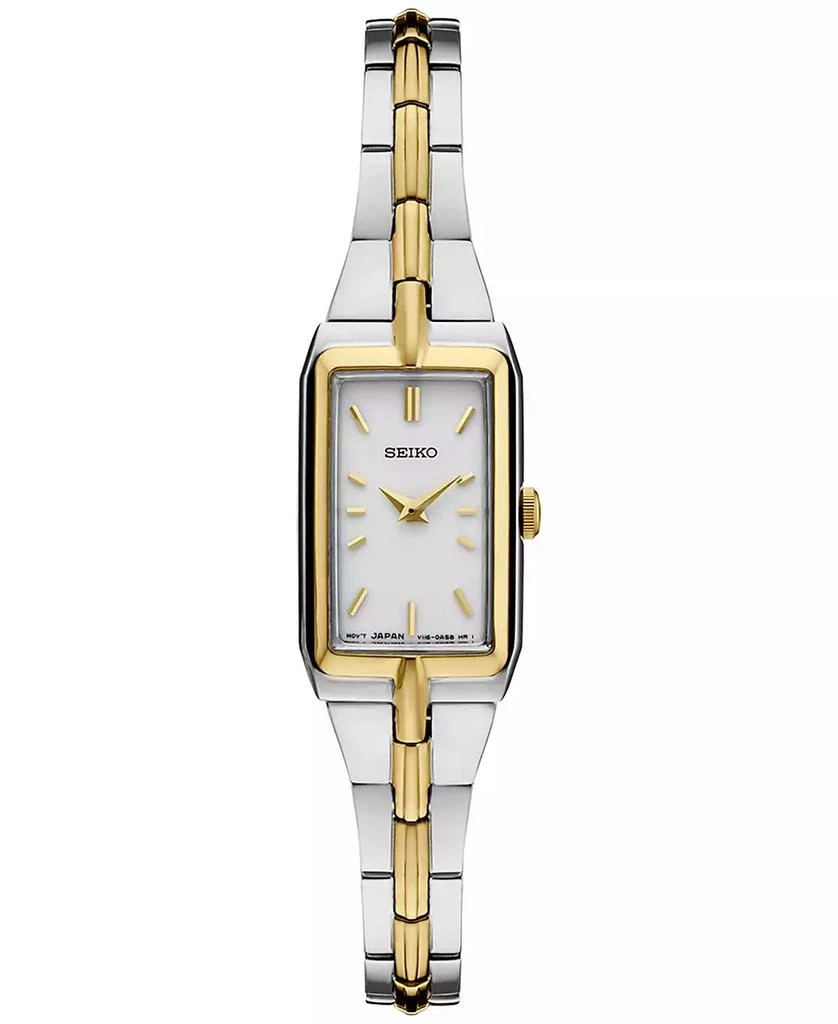 商品Seiko|Women's Essentials Two Tone Stainless Steel Bracelet Watch 15mm,价格¥1676,第1张图片