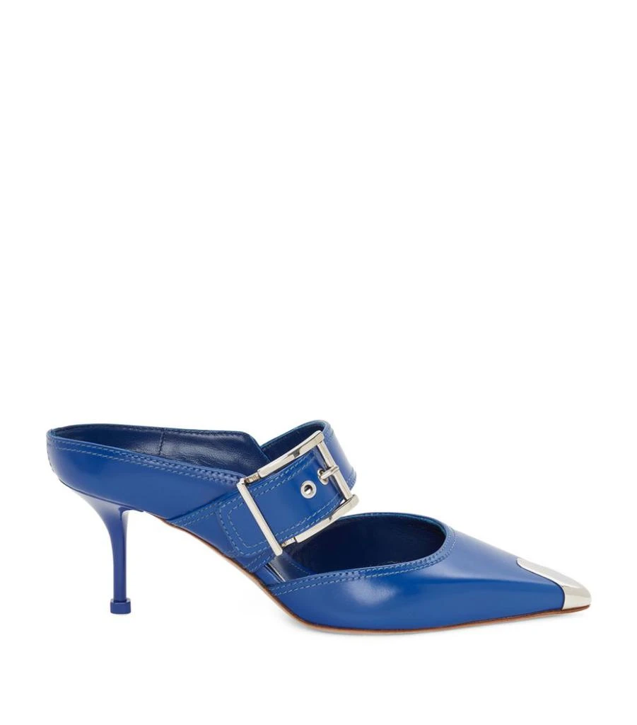 商品Alexander McQueen|Leather Metal-Cap Mules 65,价格¥9106,第1张图片