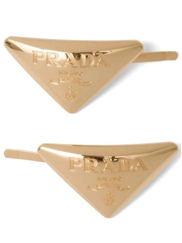 商品Prada|PRADA engraved-logo hair clip,价格¥3755,第3张图片详细描述
