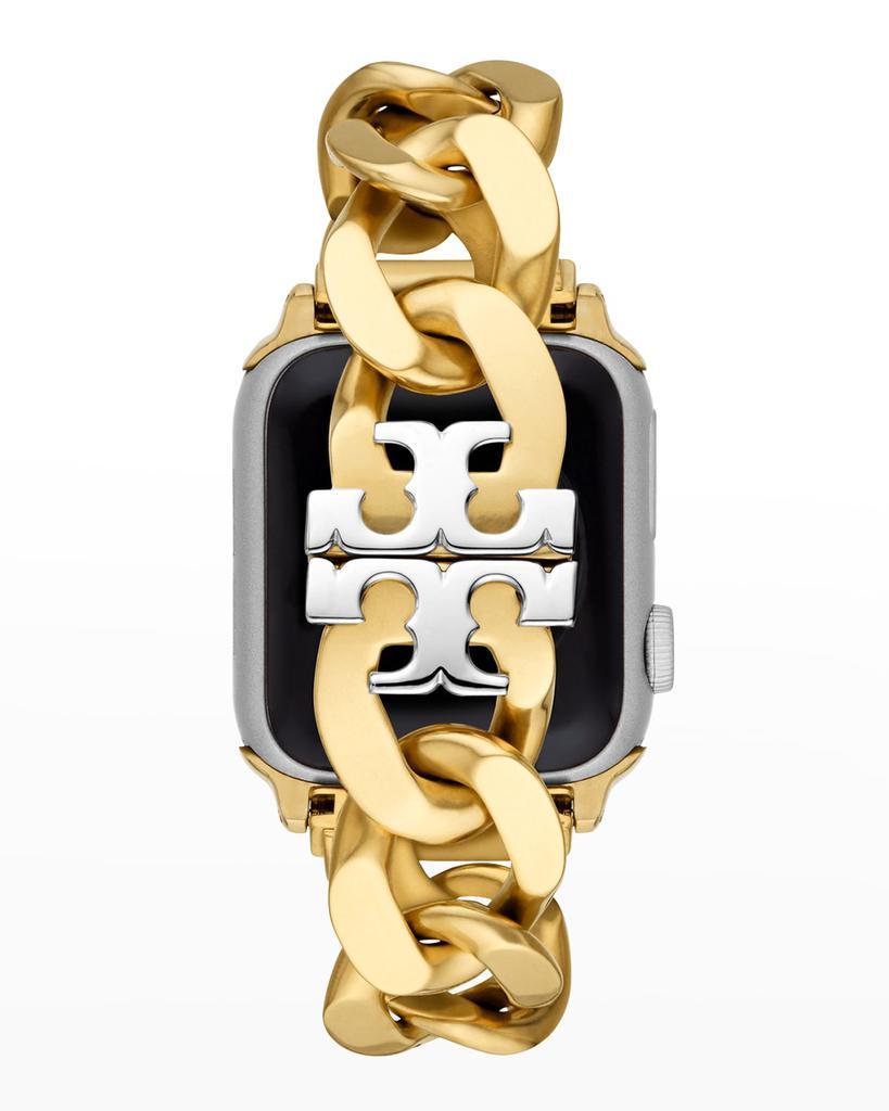 商品Tory Burch|Gold-Tone Stainless Steel Curb-Link Band for Apple Watch, 38-41mm,价格¥1113,第5张图片详细描述