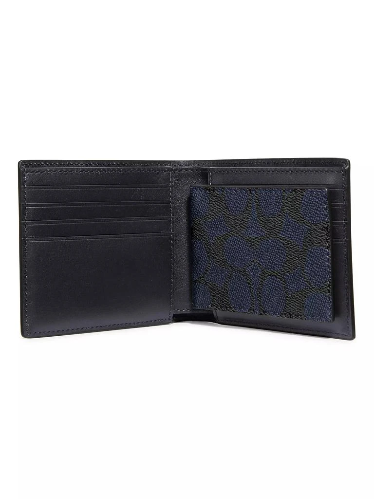 商品Coach|3-In-1 Signature Coated Canvas &amp; Leather Wallet,价格¥773,第2张图片详细描述
