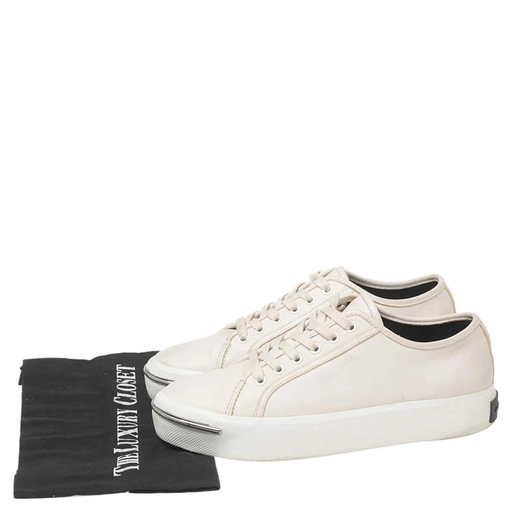 Alexander Wang White Leather Lace Up Sneakers Size 37 商品
