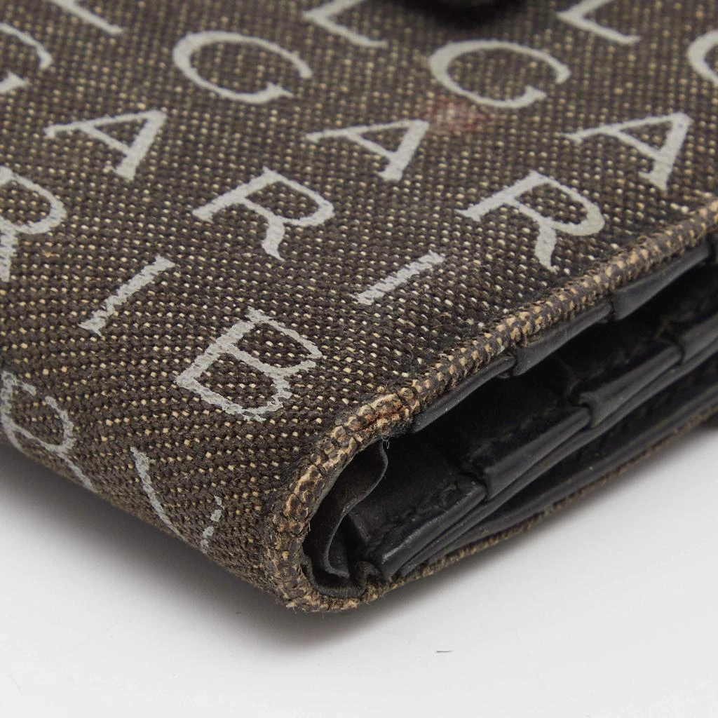 Bvlgari Black Logo Mania Denim Compact Flap Wallet 商品