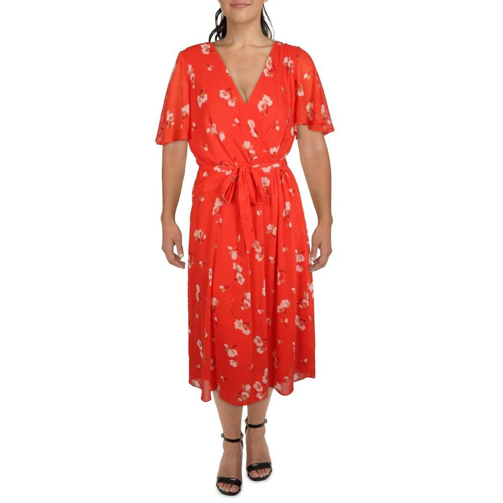 Ralph Lauren]Womens Crepe Floral Midi Dress 价格¥413
