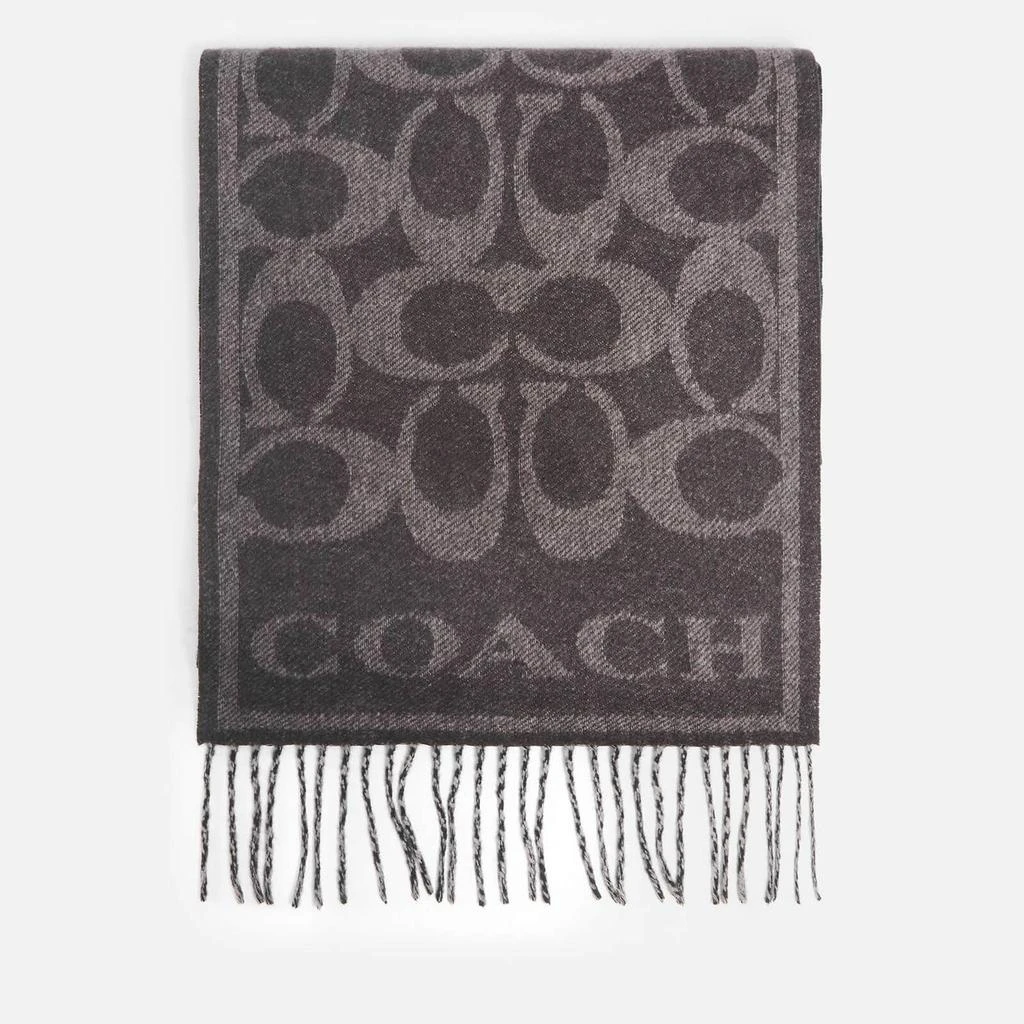 商品Coach|Coach Eve Signature C Reversible Muffler Cashmere-Jacquard Scarf,价格¥2386,第2张图片详细描述