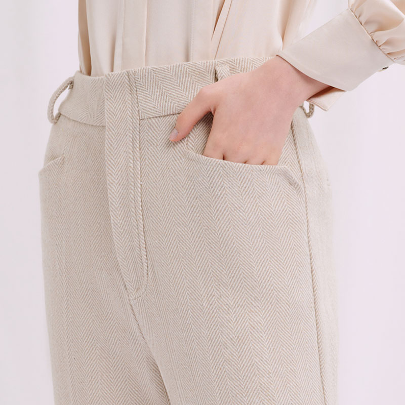 Malory Pants - Oatmeal | Malory羊毛裤 - 燕麦色商品第5张图片规格展示
