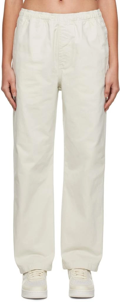 商品STUSSY|White Beach Trousers,价格¥582,第1张图片