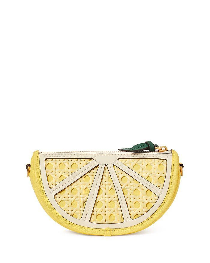商品Kate Spade|Lemon Drop Embellished Leather Mini Purse with Chain ,价格¥944,第4张图片详细描述