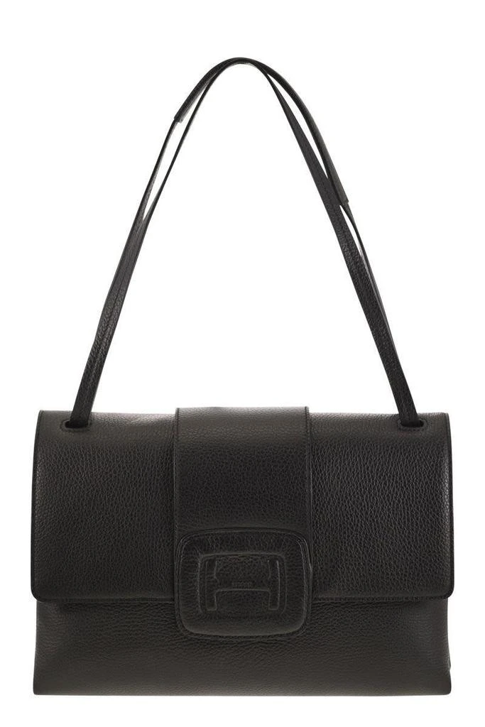 商品hogan|Hogan H-Bag Leather Shoulder Bag in Black,价格¥4118,第1张图片