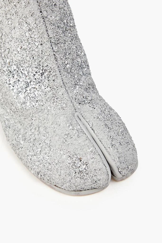 商品MAISON MARGIELA|Tabi split-toe glittered woven ankle boots,价格¥3651,第4张图片详细描述