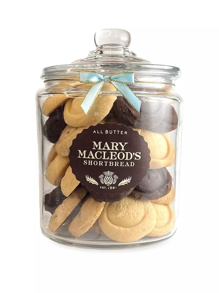 商品Mary Macleod's Shortbread|42-Piece Assorted All-Butter Shortbread Cookies in Signature Glass Jar,价格¥599,第1张图片