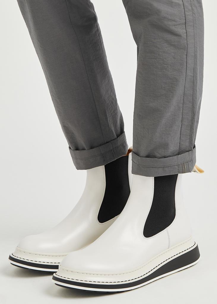 商品Loewe|White leather Chelsea boots,价格¥5995,第7张图片详细描述